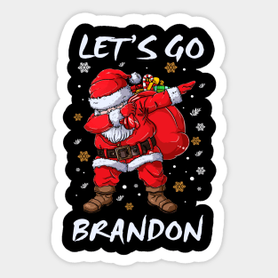 Lets Go Brandon Christmas Sticker